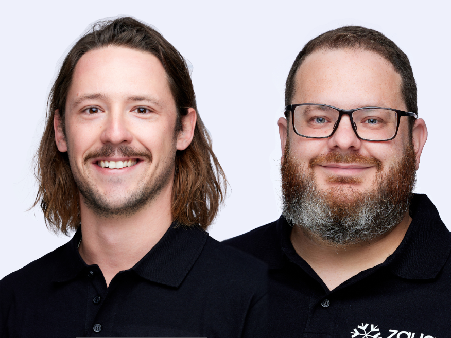 Auf dem Bild sieht man zwei Berufsbildner, die beiden Lehrlingsbetreuer der Firma f. zaugg ag in Thun. - Ausbildung Kältesystemmonteur  Auf dem Bild sieht man zwei Berufsbildner, die beiden Lehrlingsbetreuer der Firma f. zaugg ag in Thun. - Ausbildung Kältesystemmonteur